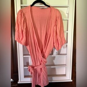 Just Fab 3X NWT Orange Wrap Shirt
